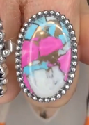 One Of A Kind Pink Turquoise Slab Rings MADE TO ORDER-Ring Sizers-Krush Kandy, Women's Online Fashion Boutique Located in Phoenix, Arizona (Scottsdale Area)