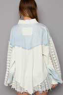 POL Lace Jean Jacket-Jackets-Rae Collective, Women's Online Fashion Boutique Located in Phoenix, Arizona (Scottsdale Area)