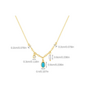 Turquoise Geometric Vintage Necklace-Necklaces-Krush Kandy, Women's Online Fashion Boutique Located in Phoenix, Arizona (Scottsdale Area)
