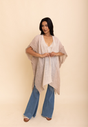 Frayed Cotton Bohemian Ombre Kimono-Kimonos-Rae Collective, Women's Online Fashion Boutique Located in Phoenix, Arizona (Scottsdale Area)