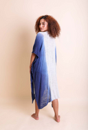 Frayed Cotton Bohemian Ombre Kimono-Kimonos-Krush Kandy, Women's Online Fashion Boutique Located in Phoenix, Arizona (Scottsdale Area)