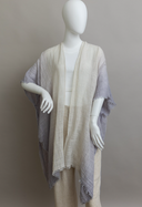 Frayed Cotton Bohemian Ombre Kimono-Kimonos-Rae Collective, Women's Online Fashion Boutique Located in Phoenix, Arizona (Scottsdale Area)