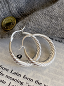 Vintage Corrugated Hoop Earrings-Earrings-Krush Kandy, Women's Online Fashion Boutique Located in Phoenix, Arizona (Scottsdale Area)