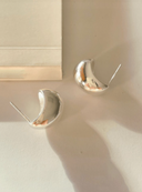 Minimalist Diced Bean Stud Earrings-Earrings-Krush Kandy, Women's Online Fashion Boutique Located in Phoenix, Arizona (Scottsdale Area)