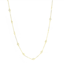 Circle CZ Chain Dainty Necklace Sterling Silver-Necklaces-Krush Kandy, Women's Online Fashion Boutique Located in Phoenix, Arizona (Scottsdale Area)