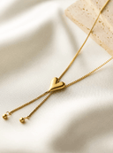 Titanium Steel Minimalist Heart Earring and Necklace Set
