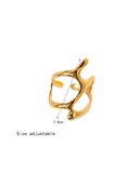 Stainless Steel Irregular Minimalist Band Ring-Jewelry-Krush Kandy, Women's Online Fashion Boutique Located in Phoenix, Arizona (Scottsdale Area)