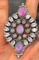 Krystal and Opal Cluster Rings PREORDER-Cluster Rings-Rae Collective, Women's Online Fashion Boutique Located in Phoenix, Arizona (Scottsdale Area)