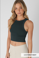 Niki Biki Ribbed High Neck Crop Top-Tanks-Rae Collective, Women's Online Fashion Boutique Located in Phoenix, Arizona (Scottsdale Area)