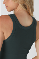 Niki Biki Ribbed High Neck Crop Top-Tanks-Rae Collective, Women's Online Fashion Boutique Located in Phoenix, Arizona (Scottsdale Area)