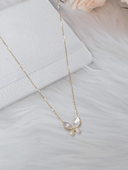 Sterling Silver Shell Butterfly Necklace-Necklaces-Krush Kandy, Women's Online Fashion Boutique Located in Phoenix, Arizona (Scottsdale Area)