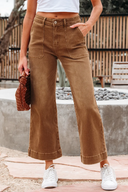 Cropped High Rise Wide Leg Jeans-Jeans-Krush Kandy, Women's Online Fashion Boutique Located in Phoenix, Arizona (Scottsdale Area)