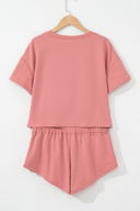 Perfect Pair 2pcs Cropped Tee and Ruffle High Waist Skort Set