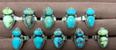 One of A Kind Turquoise Statement Rings