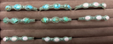 One of A Kind Turquoise & Gemstone Bangle Bracelet