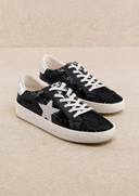 BRADY Black & Silver Star Accented Sneaker