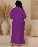 Set The Tone Open Long Knit Pocket Cardigan
