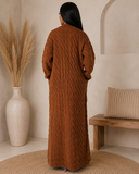 Set The Tone Open Long Knit Pocket Cardigan