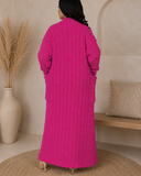 Set The Tone Open Long Knit Pocket Cardigan
