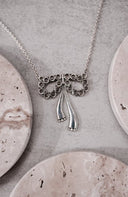 Adelaide's Bow Necklace-Chain Necklaces-Rae Collective, Women's Online Fashion Boutique Located in Phoenix, Arizona (Scottsdale Area)