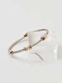 Two Tone X Bracelet-Twisted Bracelets-Rae Collective, Women's Online Fashion Boutique Located in Phoenix, Arizona (Scottsdale Area)
