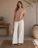 Sleeveless Knit Sweater Vest