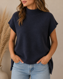 Sleeveless Knit Sweater Vest
