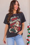 Smiling Woman in Vintage Christmas Tee.png