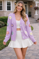Blooming Threads Knit Cardigan