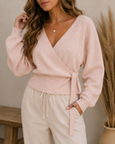 Soft Romance Wrap Sweater