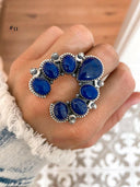 Squash Blossom Horseshoe Ring-Cluster Rings-Rae Collective, Women's Online Fashion Boutique Located in Phoenix, Arizona (Scottsdale Area)