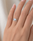 Starlit Whisper Opal Ring
