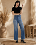 Stretch Super High Rise Wide Leg Jeans