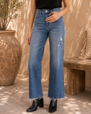Stretch Super High Rise Wide Leg Jeans