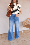 The Modern Muse Stripe Sweater Vest Top