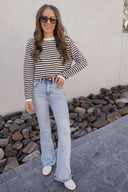 Strut Your Stuff High Rise Kancan Flare Jeans-Jeans-Krush Kandy, Women's Online Fashion Boutique Located in Phoenix, Arizona (Scottsdale Area)