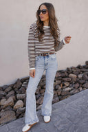 Strut Your Stuff High Rise Kancan Flare Jeans-Jeans-Krush Kandy, Women's Online Fashion Boutique Located in Phoenix, Arizona (Scottsdale Area)