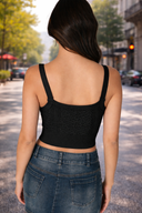 Floral Lace Seamless Crop Top