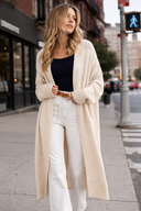 Open Long Knit Cardigan