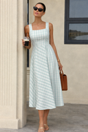 Breezy Stripe Midi Sundress