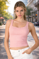Polka Dot Seamless Tank Top