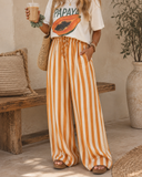 Sunset Stroll Striped Wide Leg Pants