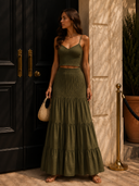 Sunset Sway Midi Skirt & Tank Set