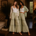 Sunset Stroll Floral Palazzo Pants