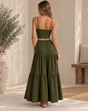 Sunset Sway Midi Skirt & Tank Set