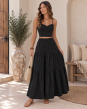 Sunset Sway Midi Skirt & Tank Set