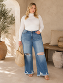 Super High Distressed Jeans