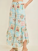Sweet Cottage Patchwork Ruffle Pants