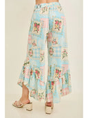 Sweet Cottage Patchwork Ruffle Pants