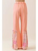 Sweet Picnic Patchwork Flare Pants
